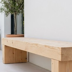 banc en pin douglas massif