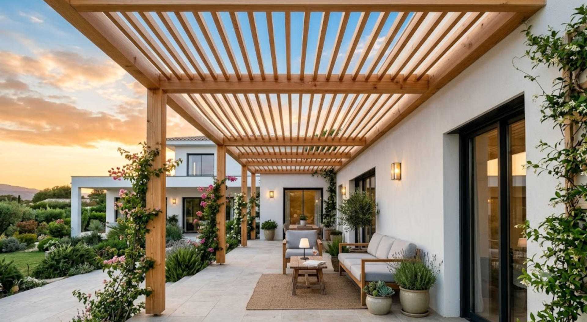 Extérieur Bois: mobilier d'extérieur en bois, pergolas et jardinières, bancs en bois massif, pas-japonnais, nichoirs à oiseaux, composteur en robinier massif