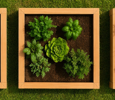 Jardinière en pin douglas massif